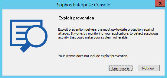 Sophos Endpoint eXploit Prevention
