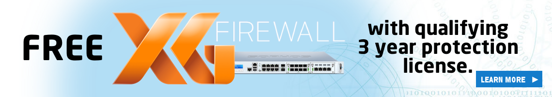 FREE XG Series Appliance Promo