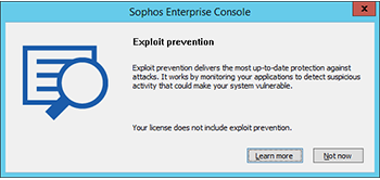 Sophos Endpoint eXploit Prevention